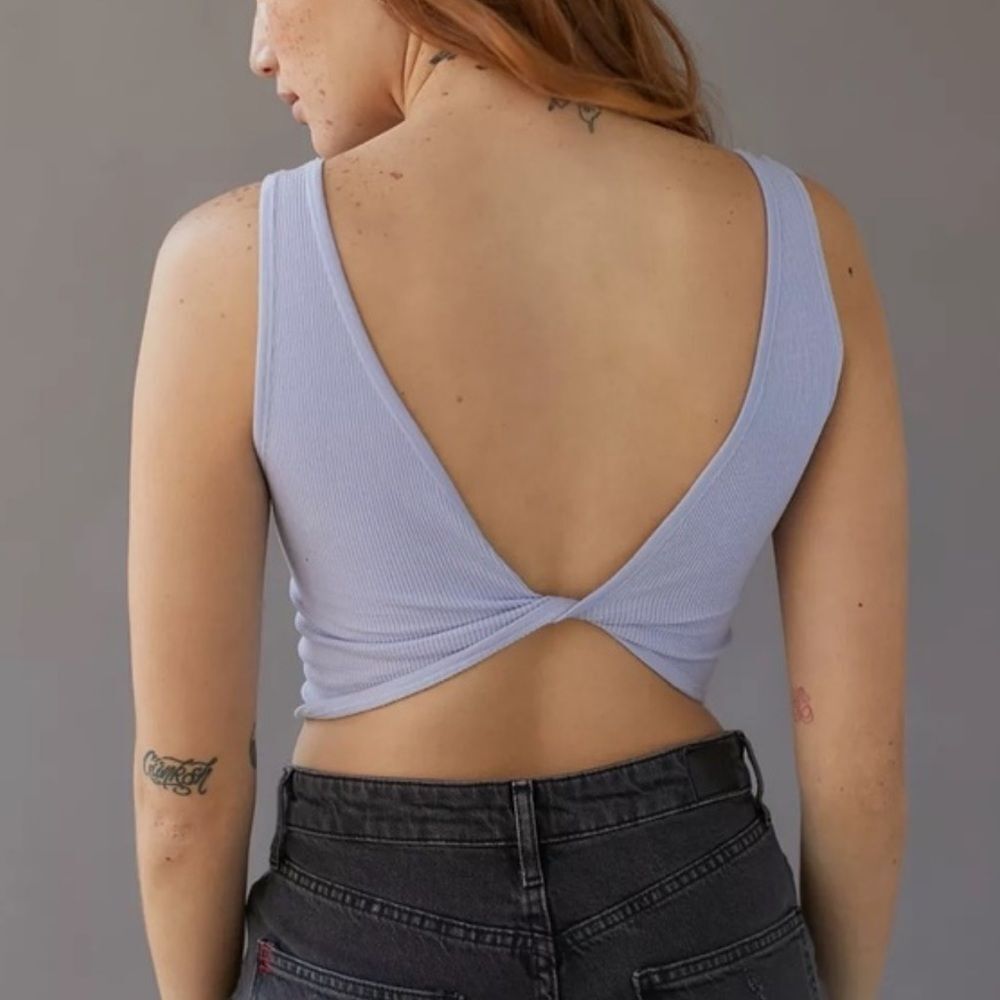 Urban Outfitters Out From Under Periwinkle Twist Reversible Tank Top Womens XS/S